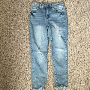 YMI Dream light wash high-rise jeans